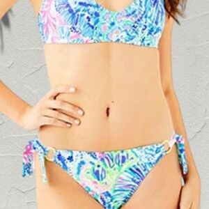 NWT Lilly Pulitzer Laelia side tie bikini bottoms